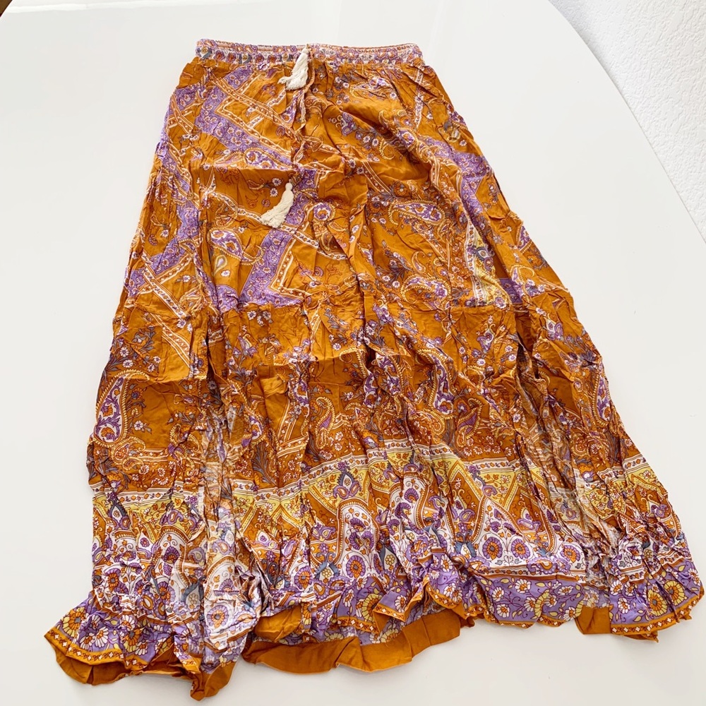 Boho Print Skirt, New - Picture 8 of 9